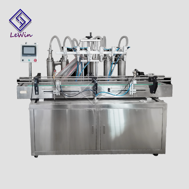 Six Head Self-flowing Liquid Filling Machine